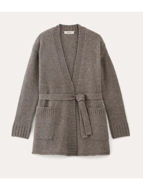Everlane The Robe Cardigan in Alpaca Women's Size Medium Taupe New With Tags!